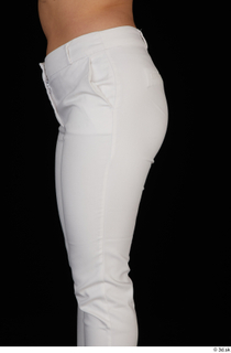 Serina Gomez bottom buttock casual dressed thigh white trousers 0001.jpg